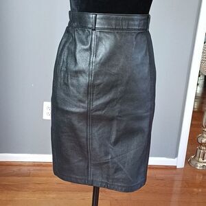 Vintage Ungaro leather skirt sz 9